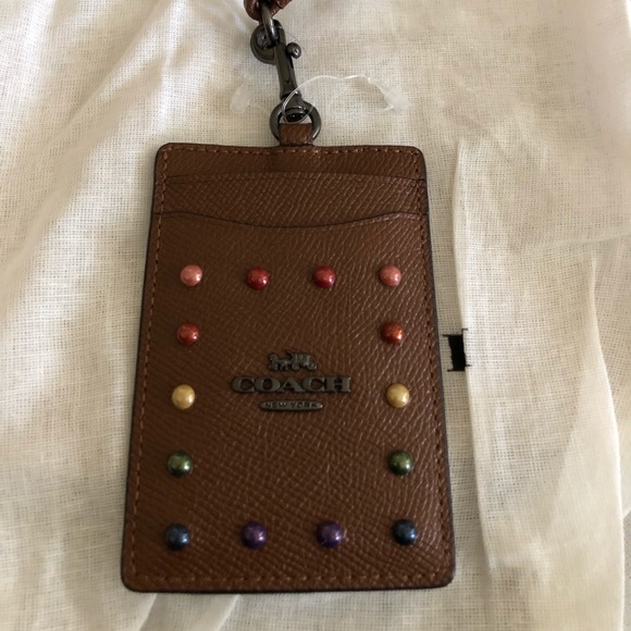 Coach Accessories - Authentic Coach Dark Saddie Lanyard NWT